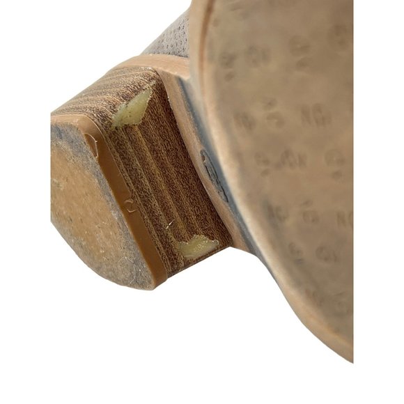 Dolce Vita Booties 7 1/2 Tan Brown Perforated Buckle Back Zip - Picture 8 of 11